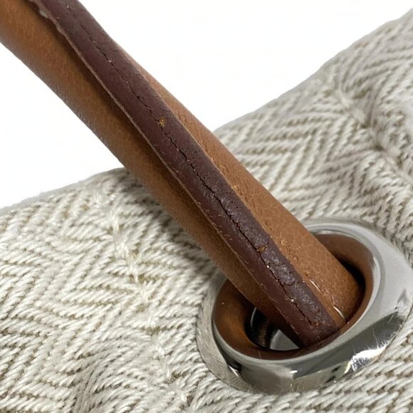 Auth HERMES Sac Marine - Craie Gold Toile Chevron Veau Swift Y Backpack - Picture 10 of 15